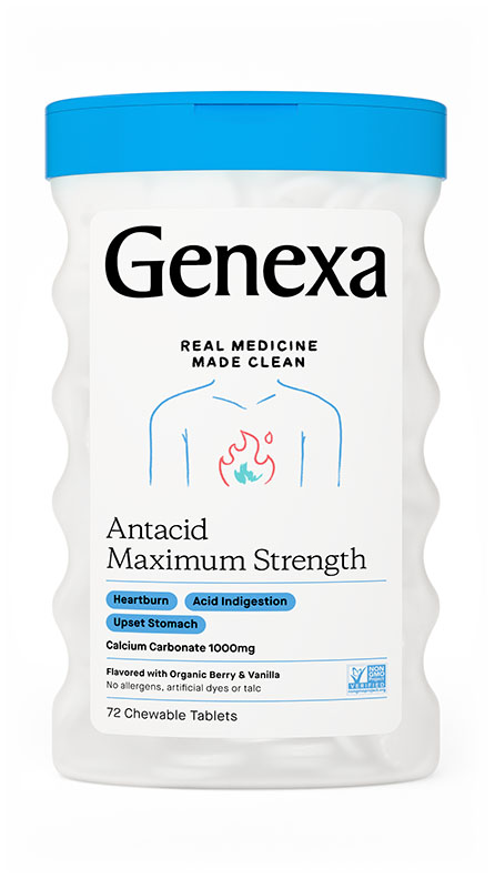 Genexa antacid bottle 3D render by Ian Crane